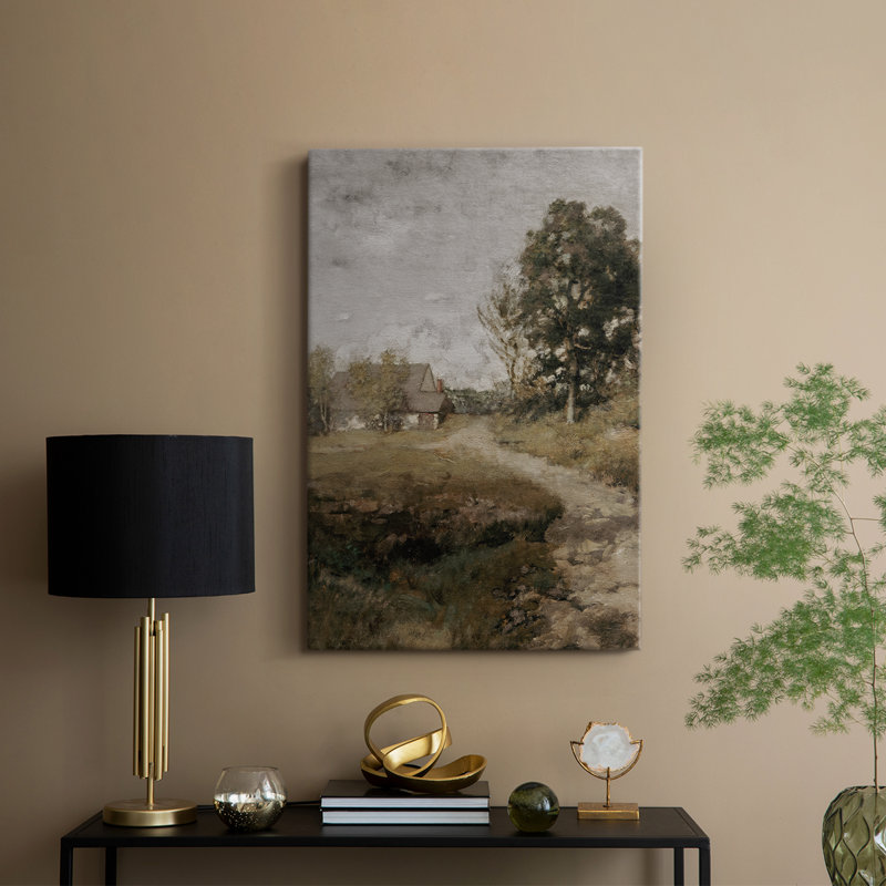 Paysage rétro CCxxxviii - galerie Cavas enveloppé, H 36 po x l 24 po