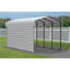 Abri d'auto en acier avec 1 ensemble de parois latérales, 10 x 20 x 9-100015460