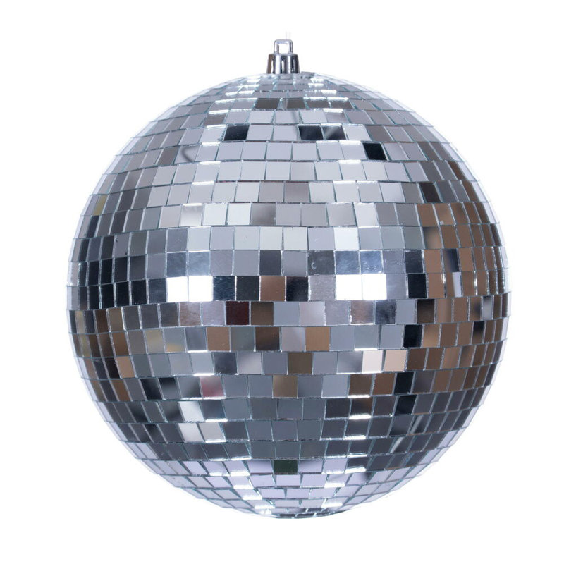 Ornement boule miroitante, Argent