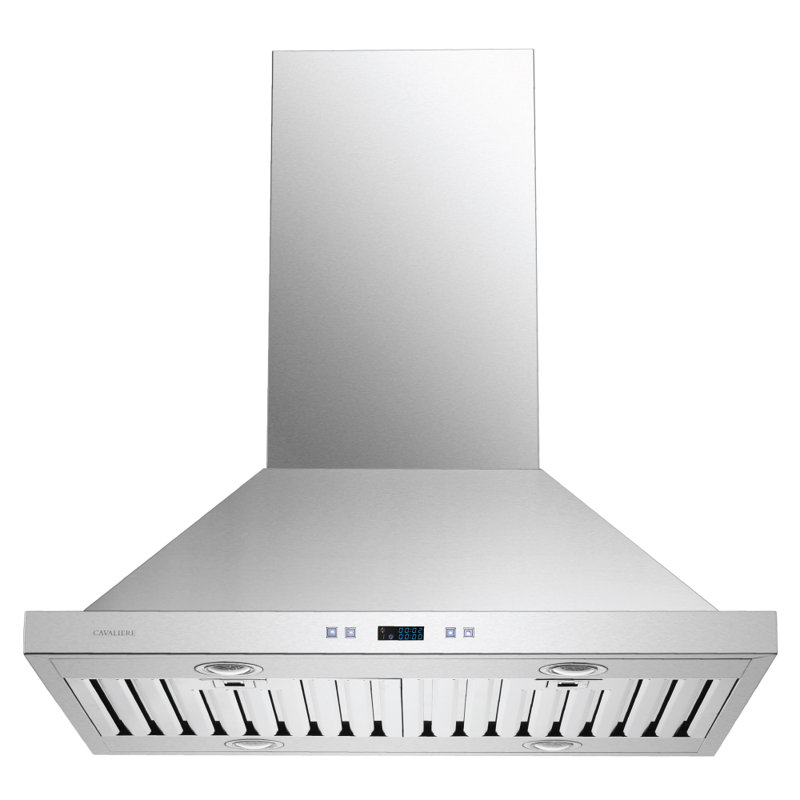 Hotte pour îlot à conduit 30 pouces en acier inoxydable brossé 900 pi³ / min SV218 Series