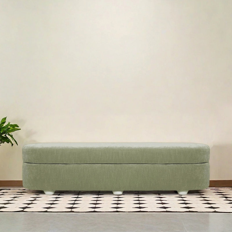 Banc de placard avec rangement simple et siège moelleux, H 16,54 po x l 62,99 po x P 19,69 po