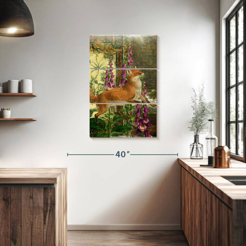 Brampt, animaux fantaisistes, renard, H 38 po x l 24 po