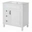 Meuble-lavabo avec lavabo en céramique, armoire avec 2 tiroirs et tablette réglable-1855275787