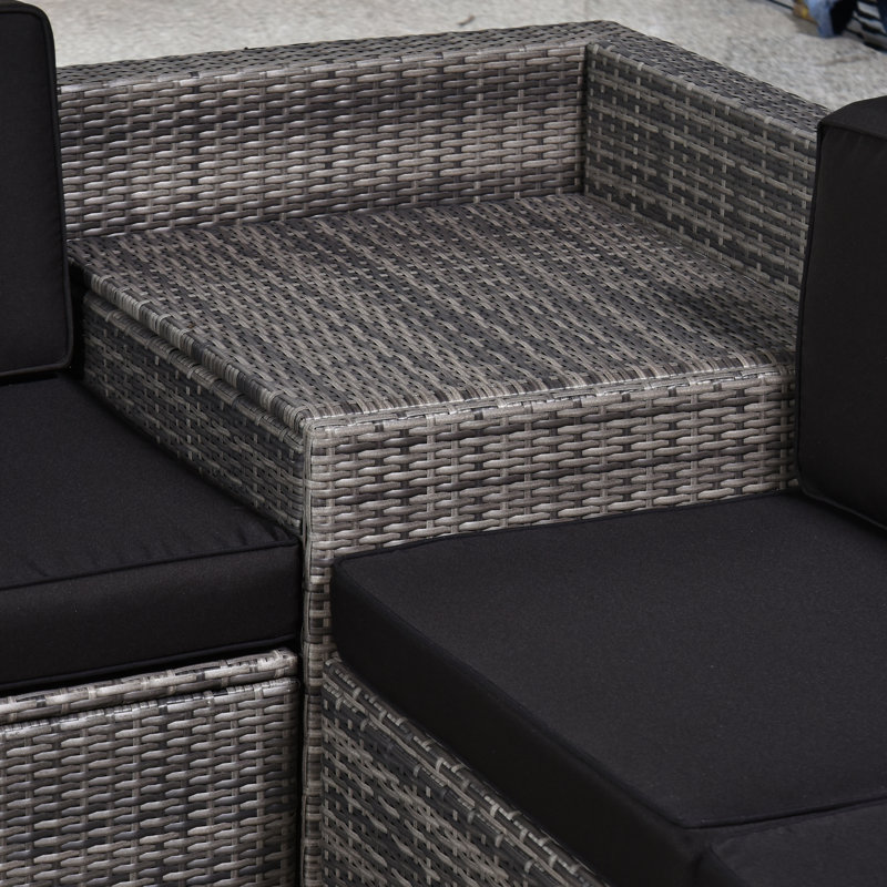 Alresford 6 - Person Seating Group, Black