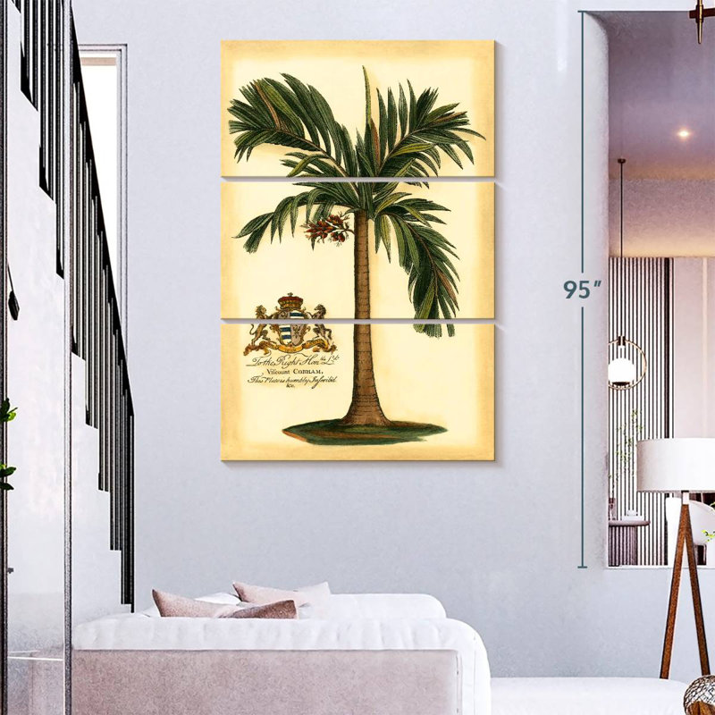 Harnek British Colonial Palm I, H 74 po x l 48 po