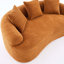 Causeuse courbée: petit canapé en chenille, éponge 30D, compact pour les appartements, L 65 po, 300 lb, 3 coussins-865620292