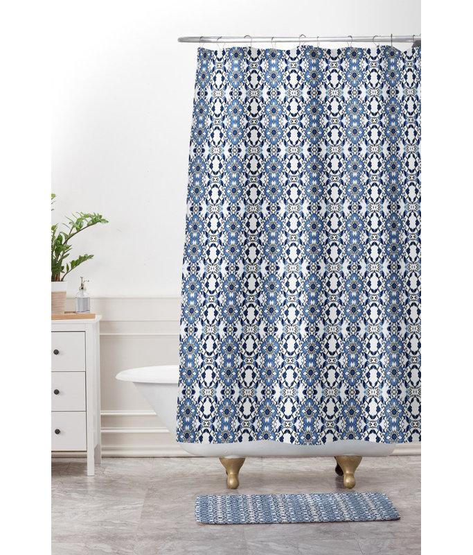 Tapis pour salle de bain blue bijoux
