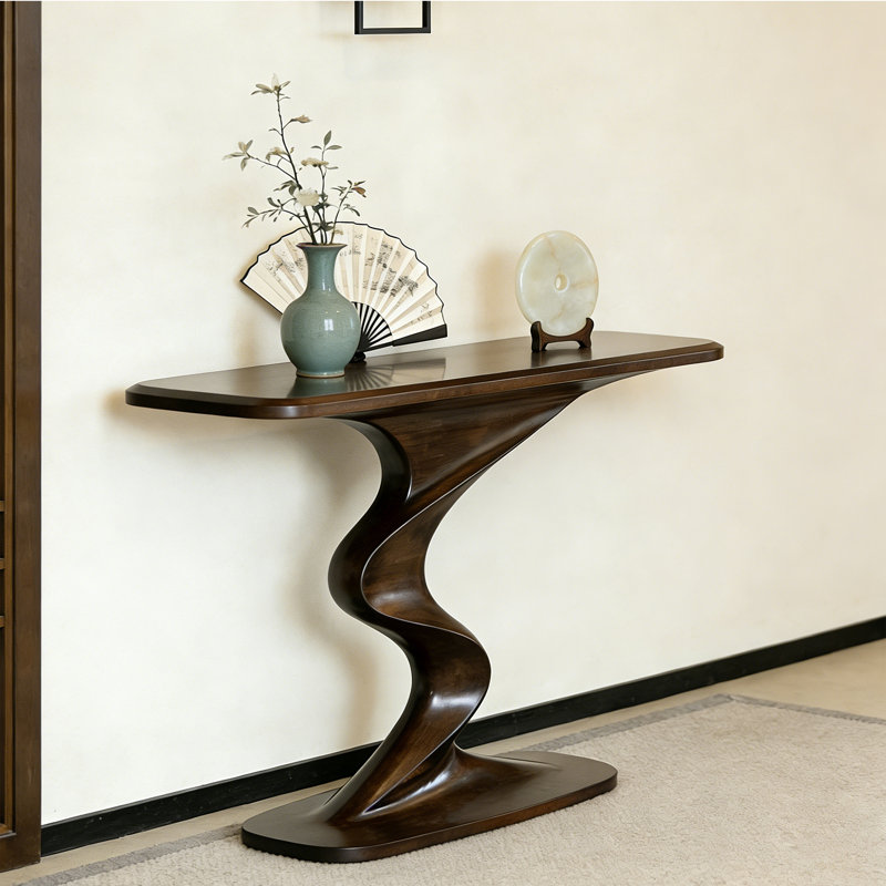 Nouvelle console en bois massif de style chinois, H 33,8 po x l 55 po x P 15,7 po
