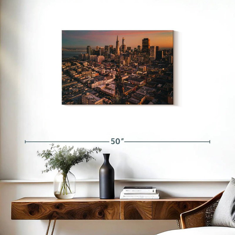 San Francisco Dusk Vibes, 20" H x 30" W
