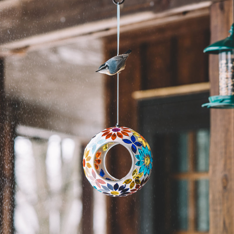 Mangeoire pour oiseaux Bechara, Fleur multicolore