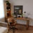 Nut-brown Rectangular Solid Wood with desk-1226342234