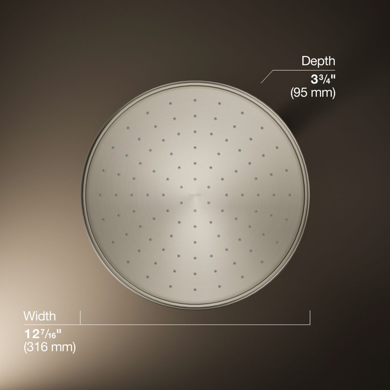 Rain Fixed Shower Head, Vibrant Brushed Nickel