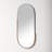 Mantra Stainless Steel Oval Mirror-1942096201