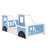 Classic Car-Shaped Platform Bed With Wheels