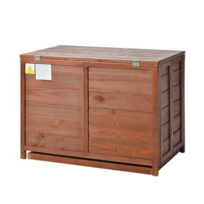 33" Foldable Solid Wood Dog Crate, Multi-Functional End Table With 360 Rotating Feeder, Safe For Pets And Small Spaces Portable Crate Of Wood, Swivel Suitable Indoor Home Organization