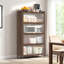 Armoire 57 po en métal à 4 portes basculantes pour chambre à coucher, bureau, salon - matériau, assemblage sans effort, conception peu encombrante avec application multi-scénario, fabrication efficace et robuste