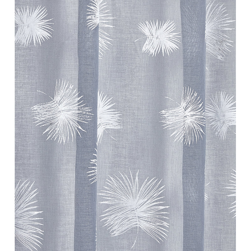 Casandra Sheer Curtain Single Panel, 145 W x 137 D cm, Silver