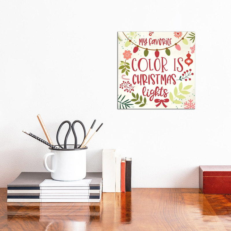 My Favorite Colour by Mollie B. - Wrapped Canvas Print, 30.48 cm H x 30.48 cm W