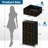 4 Drawer Dresser for Bedroom, Narrow Chest of Drawers, Wooden Top and Study Iron Frame 18"x37.5"-(WxH)