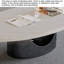Table basse moderne minimaliste ovale en marbre-130612309