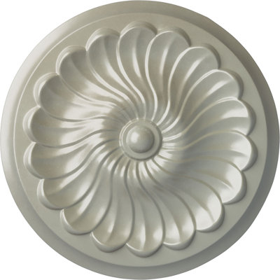 Médaillon de plafond H 12,25 po x l 12,25 po x P 2,25 po