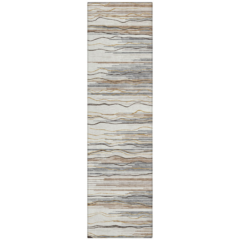  Machine Washable Indoor/Outdoor Chantille ACN996 Paprika Area Rug, Runner 2'3" x 7'6"