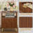 Mid-Century Modern 2-Drawer 23" Tall Nightstand with Open Cubby, Fluted Cute Bedside Table with Open Shelf, Storage End Table For Bedroom, Living Room, Sofa and Office-832204724