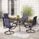 Sutiya 4 - Person Metal Patio Dining Set with Square Table
