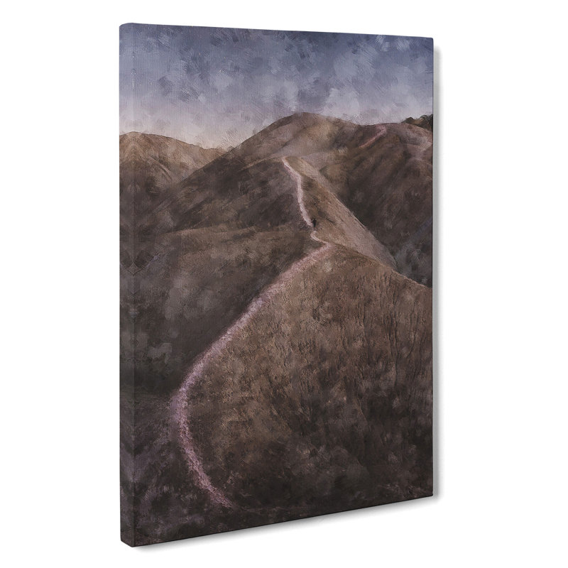 Trail Through The Badlands In South Dakota - Wrapped Canvas, 60cm H x 40cm W x 3cm D
