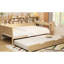 Lit de jour en bois avec lit gigogne simple et bureau pratique avec rangement - Fabrication en bois de qualité-1389151266-1389151264
