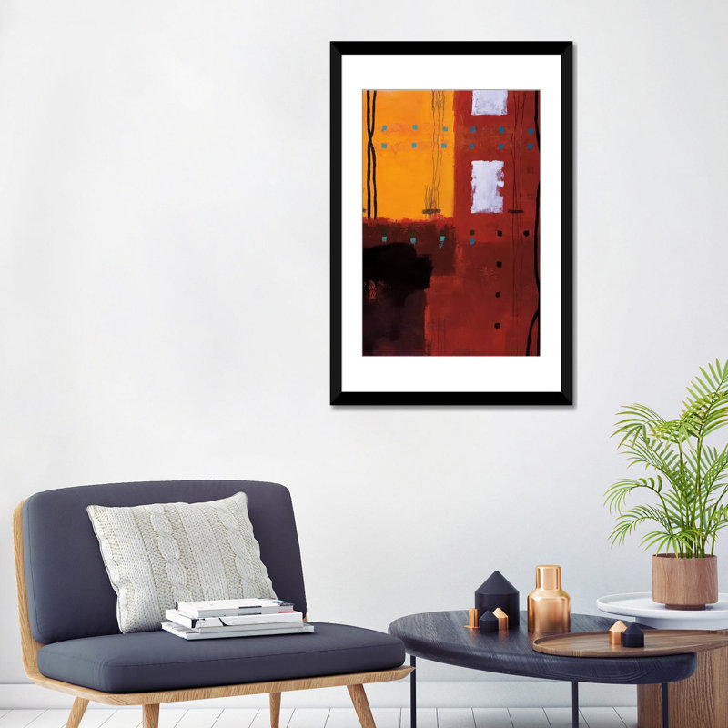 « assembler », reproduction sur toile, H 24 po x l 16 po x P 1 po, Papier d'art encadré noir, Blanc