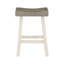 Ensemble de 2 tabourets à hauteur de comptoir de style transitionnel, meubles en bois d'hévéa massif-1000281770