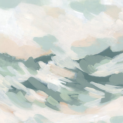 Seafoam Cloudbank II by June Erica Vess - Wrapped Canvas Painting
