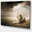 «King of Animals At Sunset», impression sur toile tendue-19238983
