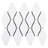 Handmade 12.01 in. x 9.65 in. Geometric Glossy Porcelain Mosaic Wall and Floor Tile-36932193