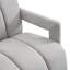 Fauteuil de loisir moderne 26,3 po avec accoudoirs en L et tissu en polyester pour salon-1281110084