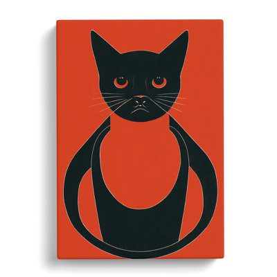 Artful Cat - Wrapped Canvas Print