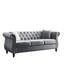 3 + 2 In Grey Velvet - Nailhead Trim For Sophistication, Structure Classic Design With Modern Twist, Build