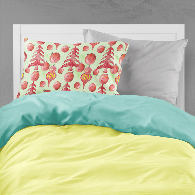 Christmas Microfiber Floral Pillowcase