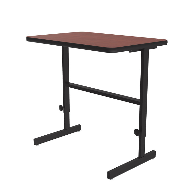 Bureau pour travailler debout en stratifié haute pression, Cerisier, H 34 po x l 36 po x P 24 po