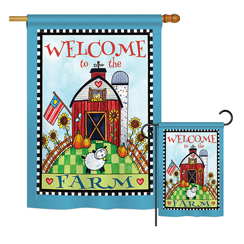 « welcome to the farm », l’ensemble d’inspirations de polyester décoratif à 2 côtés