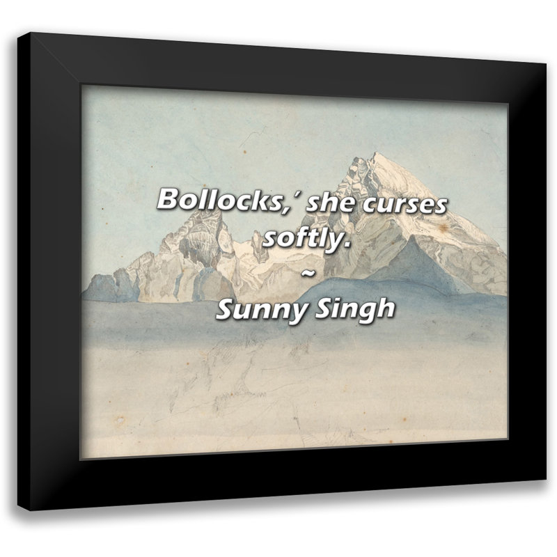 Sunny Singh Quote: Bollocks,’ she curses softly.