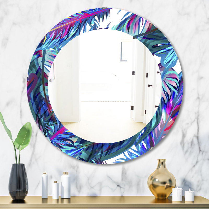 Miroir mural Tropical Mood, H 23,6 po x l 23,6 po