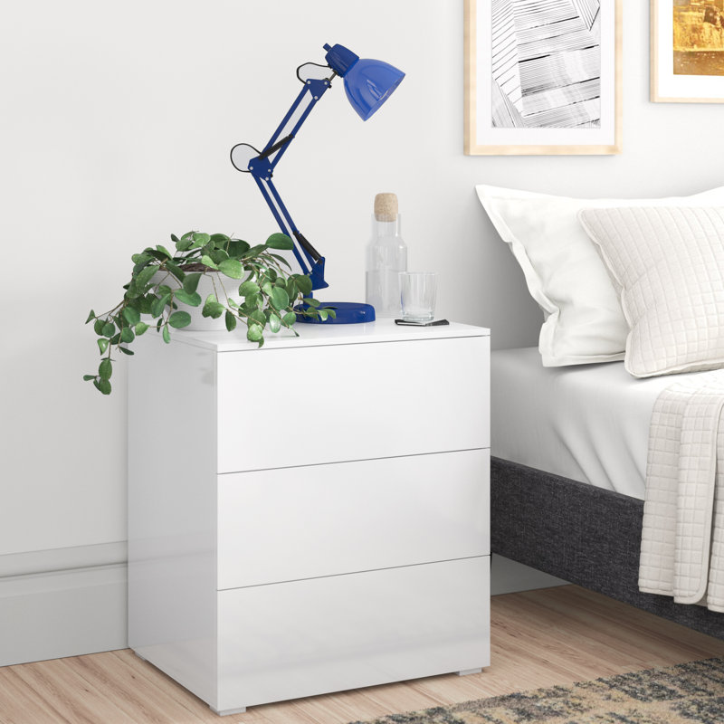 Gatlinburg 55cm W Manufactured Wood Bedside Table