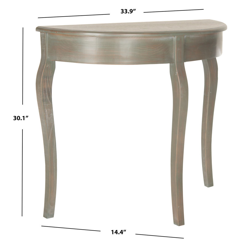 Applonia 33.9'' Solid Wood Console Table, Ash Gray