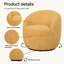 Fauteuil demi-tonneau pivotant 360, jaune-1202799152