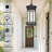 Outdoor Hanging Lantern Porch Light,Exterior Chandelier Ceiling Mount For Porch, Patio, Or Entryway (Black, 13.2 Inch Height)