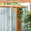 Banc de jardin pour patio avec tonnelle et pergola