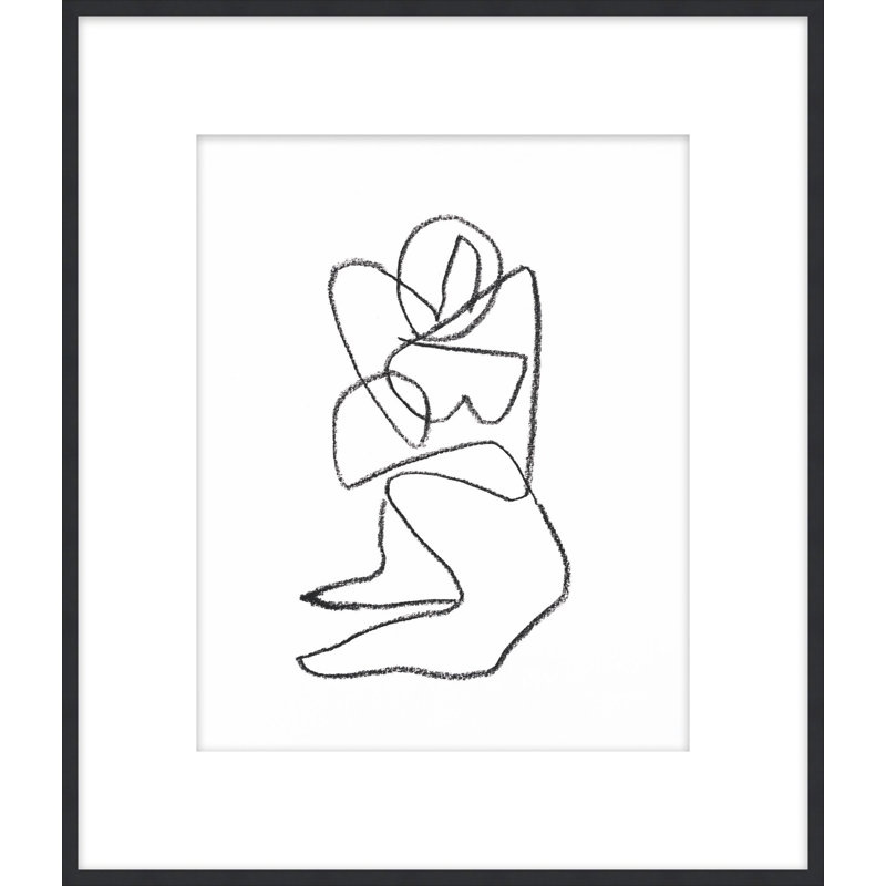 Linear Figures 2 Framed Print, 36.5" H x 31.5" W