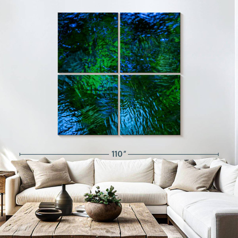 Monets Pool I, 74" H x 74" W